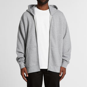 Sudaderas con capucha personalizadas para hombre 100% algodón oversize drop shoulder hoodies streetwear sudaderas con capucha peso pesado zip hombres sudaderas con capucha - Product Image 2