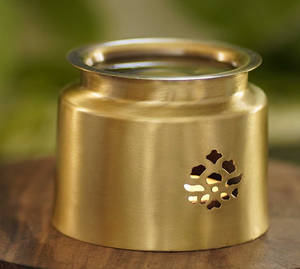 กระถางธูปทองเหลืองและโลหะสีเขียวที่ใส่ dhoop สำหรับตกแต่งการออกแบบที่ซับซ้อนของตกแต่งบ้านมีจำหน่ายในราคาขายส่ง - Product Image 2