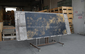 Panel Decorativo Moderno Dorado con Textura Artística, Impermeable y Resistente al Fuego para Paredes Interiores y Espacios Comerciales - Product Image 2