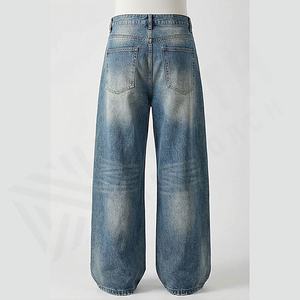 กางเกงยีนส์เดนิมทรงสลิมฟิตแบบสบาย ยืดได้ สีสั่งทำพิเศษ ซักสีแบบพิเศษ ระบายอากาศได้ดี ทรงขาตรง มีกระเป๋า ใส่ได้ทุกฤดู - Product Image 2