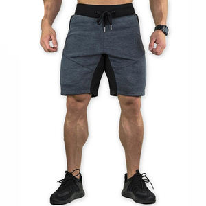 ¡Novedad de 2022! Pantalones cortos de algodón de cintura media para hombre con bolsillos laterales, logotipo impreso al por mayor, estilo Cargo para correr, patrón sólido - Product Image 4