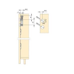 Emuca Soft Close Twofold Kit Hardware per 2 pieghevole porta scorrevole armadio include tutti i componenti 4 pannelli non inclusi - Product Image 5