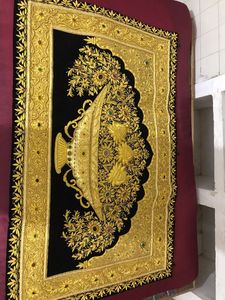 Alfombra tejida a mano Zari Jewel, exquisito diseño de piedra semipreciosa para decoración opulenta del hogar, el mejor precio en línea - Product Image 6