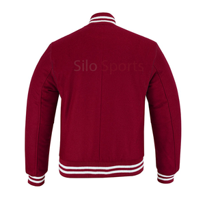 2025 OEM Best Trending Green Wool High Street Varsity Letterman <b>Jacket</b> <b>White</b> Trim for <b>Men</b> Fashionable Winter Wholesale Price - Product Image 6