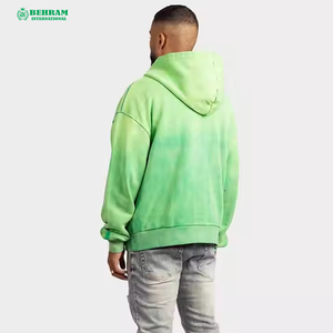 Sweat à capuche zippé personnalisé de haute qualité, coupe classique, avec logo imprimé numériquement, en molleton/éponge française, séchage rapide, respirant, effet vieilli vintage - Product Image 6