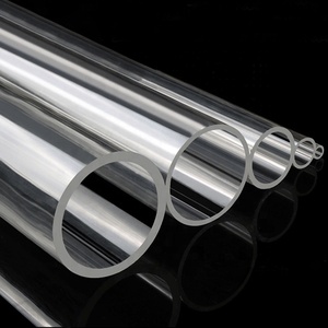 特注プラスチックプロファイル 直径 高透明度 クリア 透明 PMMA 丸パイプ プラスチック アクリル シリンダーチューブ - Product Image 3