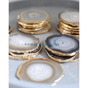Handmade Agate Coasters Set Luxury Fancy Custom Shape and Size <b>Table</b> <b>Top</b> Decoration Mats and Pads <b>for</b> Wedding Ceremony Office - Product Image 1