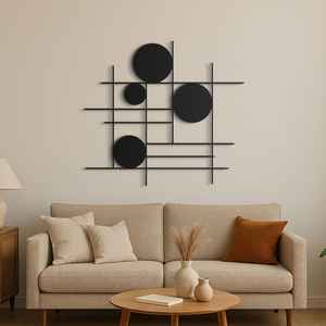 Art mural en métal moderne, Art mural en métal de style moderne et luxueux, Grande décoration murale, Décoration intérieure minimaliste, Cadeau de fête des mères - Product Image 5