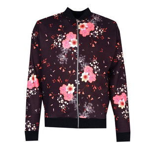 Custom Made 100% Polyester Canvas Stand Collar Sublimation Satin Bomber Jacket Men High Quality Breathable Quick Dry <b>Winter</b> High - Product Image 3