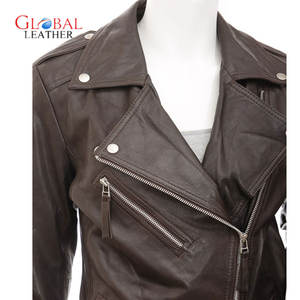 Veste en cuir d'hiver en peau de mouton pour femmes sur eBay Type de traitement tricoté respirant - Product Image 2