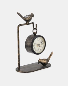 Horloge de table en métal Ramadan à piles silencieuse moderne Ivaan noire - Product Image 2