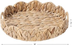 Bandeja de servicio de epoxi de madera maciza Natural grande personalizada estilo rústico ovalado Sushi fruta postre café almacenamiento decorativo hecho de melamina - Product Image 2