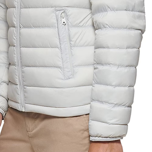 Novedad de 2025, chaquetas de burbujas personalizadas, el mejor diseño, ropa fina de invierno, abrigos de plumón con cuello levantado, tela de lona con logotipo personalizado - Product Image 6