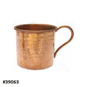 Tasse en métal pur cuivre décoration de table à manger verres de luxe tasse à bière en cuivre décoration de table de table - Product Image 2
