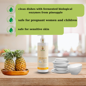 ISO HACCP Certified Pineapple Scented High-Grade Eco-Enzyme <b>Dishwashing</b> Liquid Natural <b>Detergent</b> for Household and Kitchen Use - Product Image 3