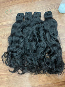 Extensiones de Cabello Humano Natural Ondulado de Vietnam, Tejido a Máquina, Cabello Virgen, Cutícula Intacta, Sin Enredos, Sin Caída, Más Vendidas en 2025 - Product Image 4