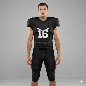 Maillots de football américain de performance d'élite, respirants, à manches courtes, coupe personnalisée, vente en gros, polyester, sublimation, logos brodés - Product Image 6