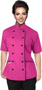 Chaqueta de Chef Ejecutiva de Manga Corta, Uniforme de Cocina, Azul, para Hombre - Product Image 3