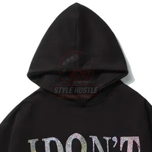 Sweats à capuche pour hommes avec strass, pour usage extérieur et décontracté, adaptés à l'hiver, modèles variés, style mode basique - Product Image 3