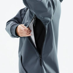 Veste d'hiver pour homme, grande taille, imperméable, coupe-vent, fermeture éclair, réversible, respirante, personnalisable - Product Image 3