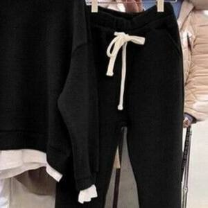 Ensemble deux pièces d'hiver pour femmes Regular Fit Hoodie Tracksuit Solid Color Pants Activewear Running Wear Waterproof Breathable - Product Image 6