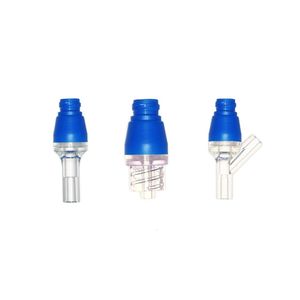 ISO13485 Certificado de grado médico PC + ABS + Silicona de un solo uso Luer Slip Valve para transferencia de medicamentos (azul) - Product Image 5