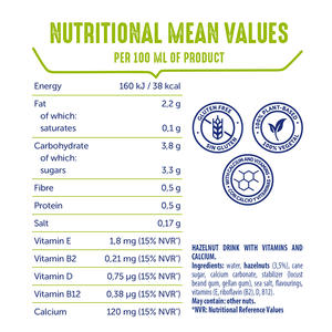 Boissons végétales OraSi au goût envoûtant de noisette, 1 litre, 12 unités - Product Image 3