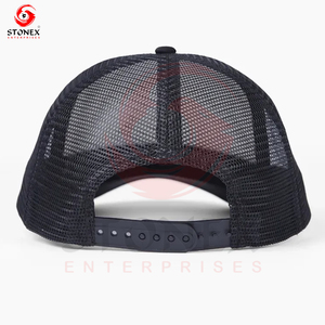 Custom Logo Woven Patch Trucker <b>Hats</b> Mid Profile 6 Panels Sport Caps OEM Vietnam Hip Hop Cotton - Product Image 6