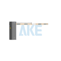 Barrière de voirie intelligente AKE en alliage d'aluminium avec bras droit pour contrôle d'accès extérieur, système de contrôle d'accès pour péages autoroutiers et parkings (entrée/sortie)