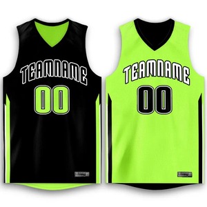 ร้อนขายที่กําหนดเองแห้งเร็วระบายอากาศกีฬา reversible ผู้ชายว่างเปล่าบาสเกตบอลที่กําหนดเองเย็บชุดบาสเกตบอลเสื้อกีฬา - Product Image 2