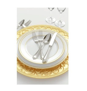 Ensemble de couverts en acier inoxydable finition argentée ustensiles de qualité supérieure qui ajoutent une touche royale à vos ustensiles de cuisine et à votre table à manger - Product Image 1