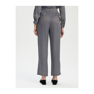 Pantalon large en satin VISKON pour femme, sans doublure, sans ceinture, très coloré - Product Image 6