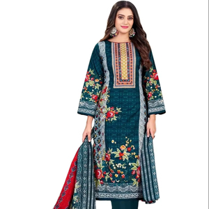 Salwar Kameez Moderno para Mujer, Algodón Elegante para Fiesta, Reversible, Secado Rápido, Largo hasta la Rodilla, Precio Económico, Venta al por Mayor, Fabricante OEM ODM, Personalizado - Product Image 1