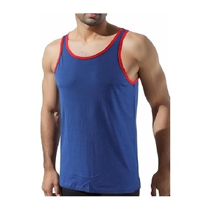 Meilleur prix vêtements d'été Bangladesh haute qualité 100% coton hommes débardeur décontracté couleur unie maillot unique tricoté - Product Image 1