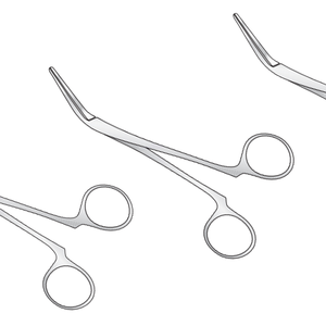 Guys Gallabin Suture-Holding Forceps Joint à vis Lames plates coudées 150mm de long Acier inoxydable chirurgical Fabrication au Pakistan - Product Image 1
