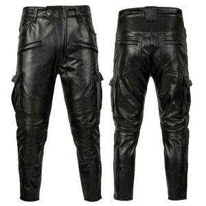 Trendy <b>Men</b> <b>Leather</b> Pants Slim Fit Faux <b>Leather</b> Gothic Rock Punk Style Motorcycle and Party Wear <b>Trousers</b> Breathable - Product Image 6