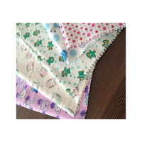 Kain Flanel Katun Halus Berkualitas Tinggi untuk Piyama Bayi, Sprei, Kain Twill Tebal Bermotif Bunga untuk Penutup Tas, Harga Grosir