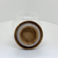 Couvercle en bois pour bocaux, décoration intérieure, cadeaux, usage chimique industriel, taille personnalisée, logo, fabriqué au Vietnam, design en verre dépoli, joint en silicone