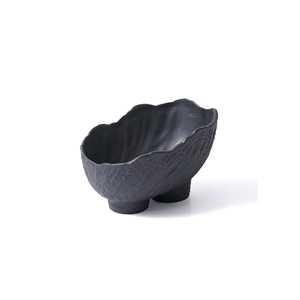 Licia Vase en céramique noire 25x17x19 cm Porcelaine Design - Product Image 1