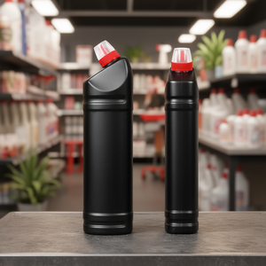 Botella de plástico de 1000 ml con cuello angulado para productos líquidos de limpieza y blanqueamiento para el cuidado del baño - Product Image 2