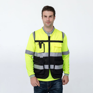 Chaleco de Seguridad Impermeable de Poliéster de Alta Visibilidad, Diseño OEM, la Mejor Calidad Superior, Reflectante, Transpirable, Personalizado para Hombre - Product Image 4