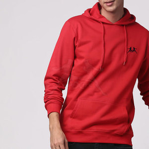 Sudadera con capucha de algodón para hombre con capucha con cordón y acabado acanalado Sudadera con capucha mezclada de algodón para hombre con textura suave - Product Image 4