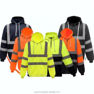 Sudadera con capucha de alta visibilidad con manga de chaqueta de seguridad reflectante Ropa de trabajo de protección al aire libre Sudadera con capucha - Product Image 6