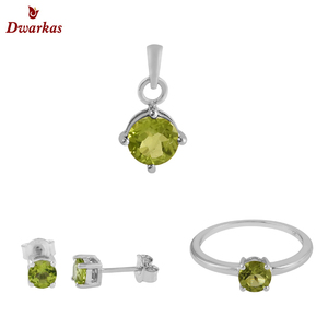 Top qualité style simple en gros 925 argent sterling améthyste pierres précieuses boucle d'oreille pendentif anneaux ensembles - Product Image 2