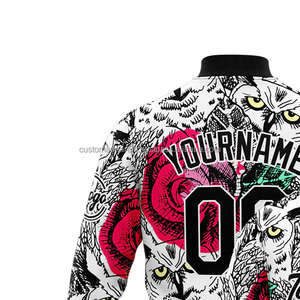 Blouson universitaire tendance pour homme 100 % laine, service OEM, mode urbaine estivale, col montant, broderie frontale - Product Image 3