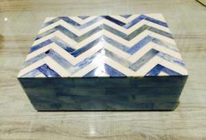 High Demanded Bone <b>Grey</b> and White Decorative Bone <b>Boxes</b> Our Unique Handmade Bone <b>Boxes</b> Special Range Handcrafted Mdf <b>Boxes</b> - Product Image 2