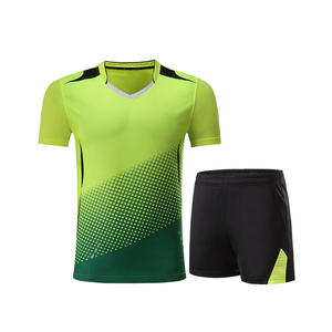 Camisetas deportivas personalizadas para tenis de mesa para hombre y mujer, pantalones cortos de poliéster sublimado, ropa de tenis transpirable, uniformes de Bádminton - Product Image 5