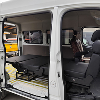 Système de lit pliant en cuir pour fourgon Ford Transit, banquette 3 places, confortable pour camping-car et autocaravane