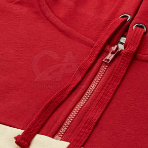 Pull à capuche de haute qualité pour hommes Logo personnalisé Conception Couleur unie Plus Size Demi-fermeture éclair 100% coton pour l'hiver - Product Image 5