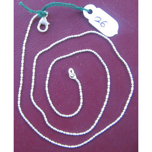 Cadena de Oro Blanco de 18K con Cruz, Chapada en Rodio y Oro, con Diamantes y Perlas como Piedras Principales, para Bodas - Product Image 1